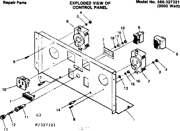 Control panel 327321