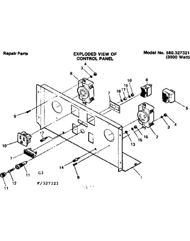 Control panel 327321
