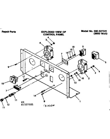 Control panel 327321