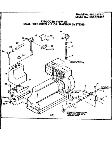 Dual fuel supply & oil make-up systems