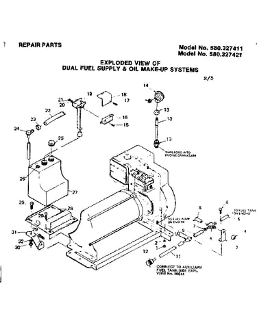 Dual fuel supply & oil make-up systems