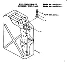 Craftsman 580327411 auxilary fuel tank diagram