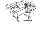 Craftsman 580327520 commercial portable alternator/mounting base and handle diagram