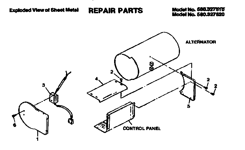 Commercial portable alternator/sheet metal