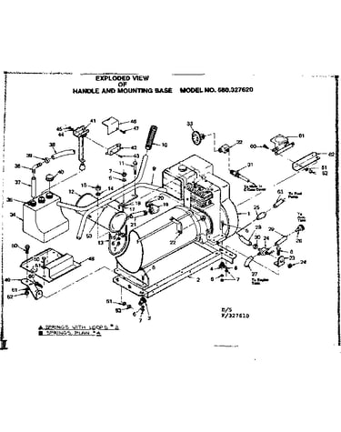 Commercial portable alternators/handle mounting base