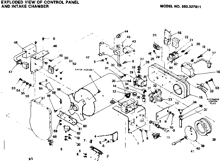 CONTROL PANEL AND INTAKE CHAMBER