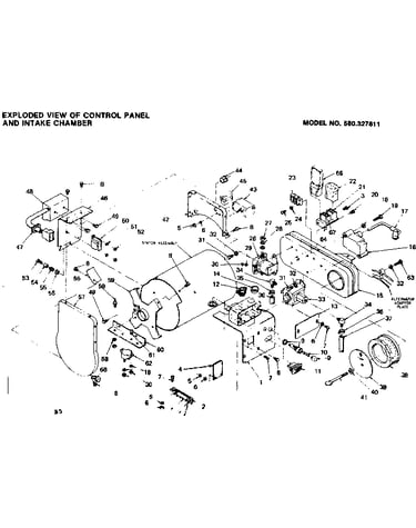 Control panel and intake chamber