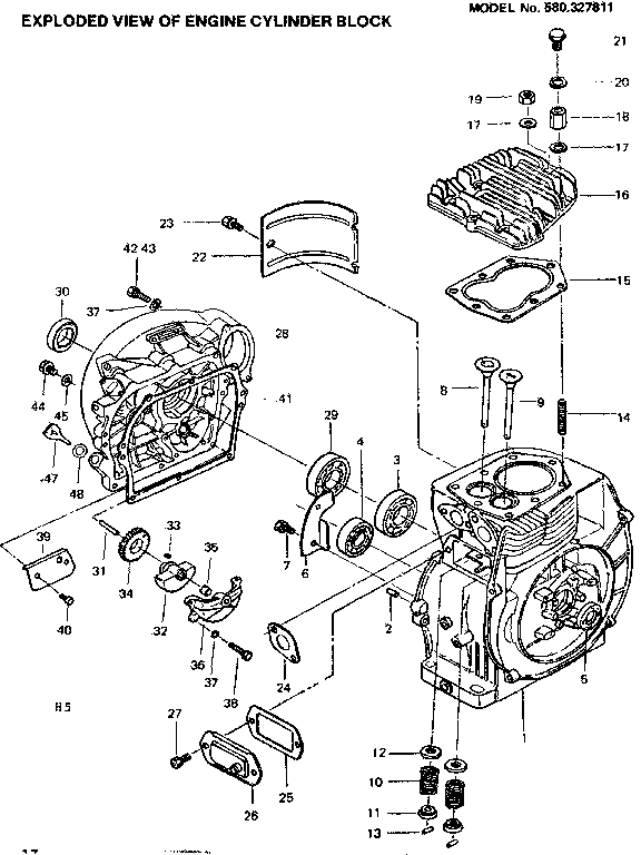 ENGINE CYLINDER BLOCK ASSEMBLY