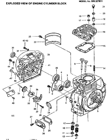 Engine cylinder block assembly