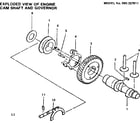 Craftsman 580327811 cam shaft and governor assembly diagram