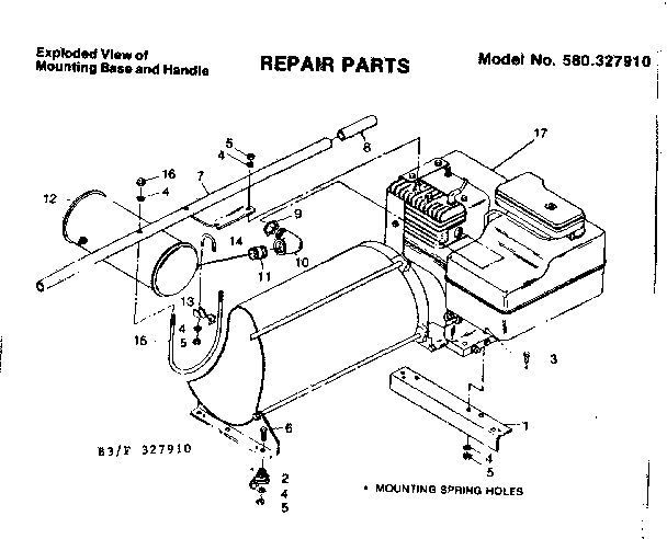 Mounting base and handle