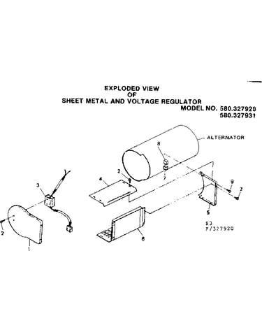 Sheet metal and voltage regulator