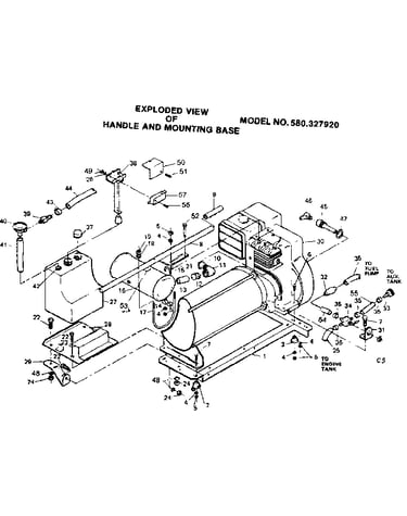 Handle and mounting base 327920