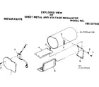 Craftsman 580327930 sheet metal and voltage regulator diagram