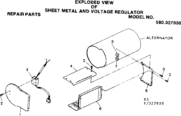Sheet metal and voltage regulator