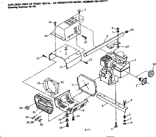 COMPLETE ENGINE AND BRACKETS