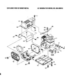 Exploded view of sheet metal