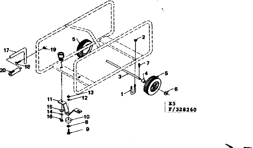 WHEEL KIT MODEL NO. 580.329521