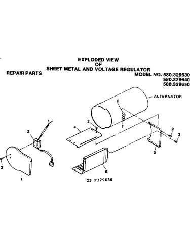 Sheet metal and voltage regulator