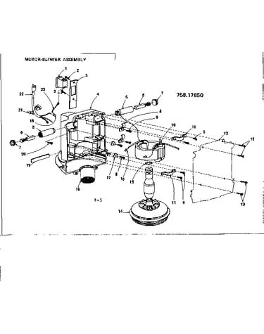 Motor-blower asm