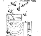 Kenmore 11620601 attachment parts diagram