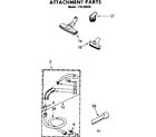 Kenmore 11620820 attachment parts diagram
