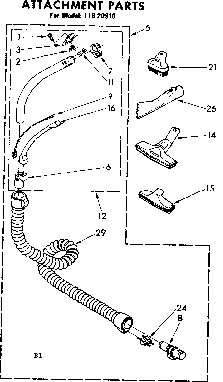Attachment parts