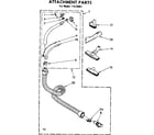 Kenmore 11620951 attachment parts diagram