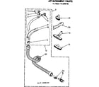 Kenmore 1162098180 attachment parts diagram