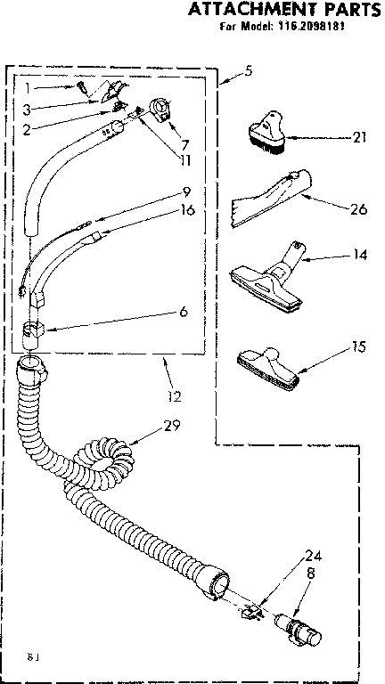 Attachment parts