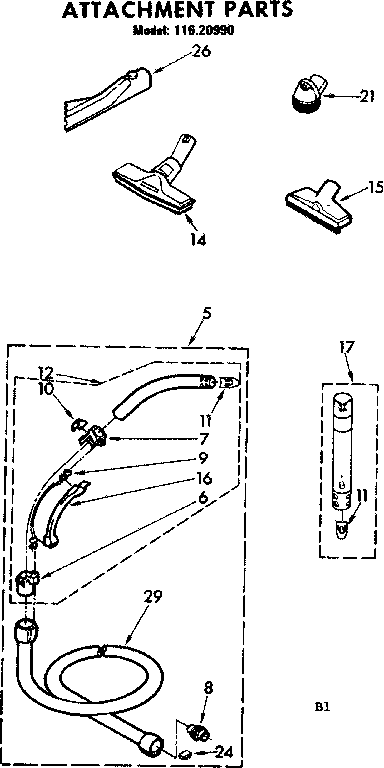 Attachment parts