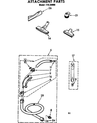 Attachment parts