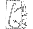 Kenmore 11621502 attachment parts diagram