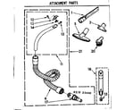 Kenmore 11621600 attachment parts diagram