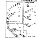 Kenmore 11621830 attachment parts diagram