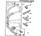 Kenmore 1162193180 attachment parts diagram