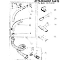 Kenmore 1162194180 attachment parts diagram