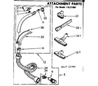 Kenmore 11621964 attachment parts diagram