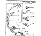 Kenmore 11621990 attachment parts diagram