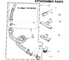 Kenmore 1162282181 attachment parts diagram