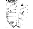 Kenmore 1162284180 attachment parts diagram
