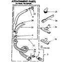 Kenmore 1162284280 attachment parts diagram