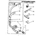 Kenmore 1162292180 attachment parts diagram
