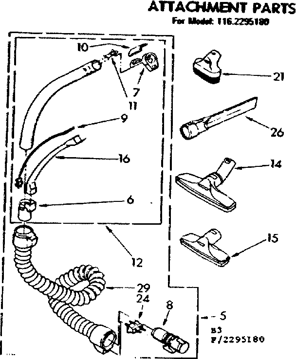Attachment parts