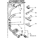 Kenmore 1162296180 attachment parts diagram
