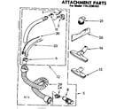 Kenmore 1162296183 attachment parts diagram