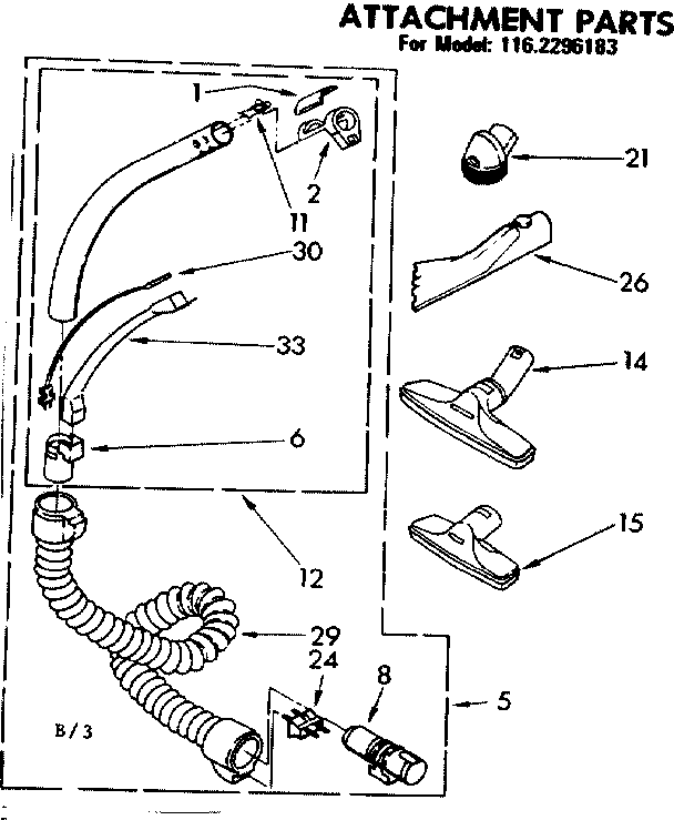 Attachment parts