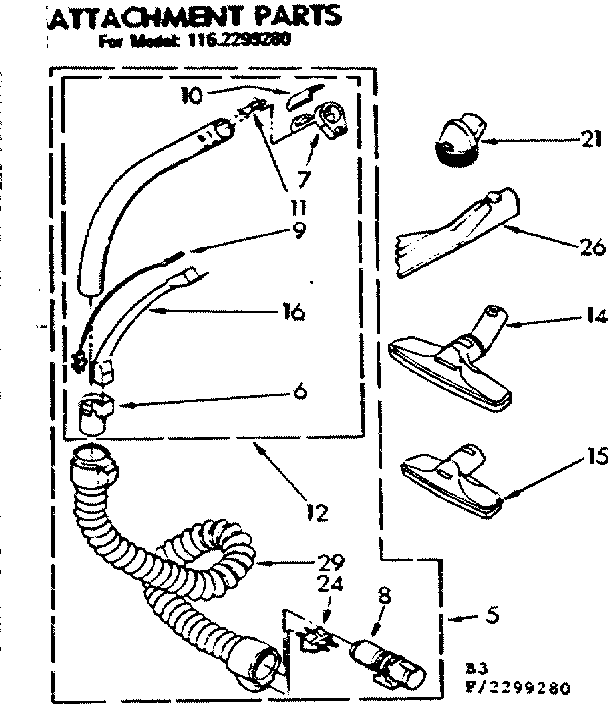 Attachment parts
