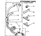 Kenmore 11622997 attachment parts diagram