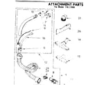 Kenmore 11622998 attachment parts diagram